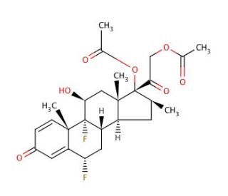 Diflorasone diacetate (CAS 33564-31-7) - chemical structure image