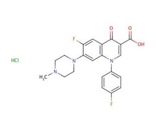 Difloxacin hydrochloride (CAS 91296-86-5) - chemical structure image