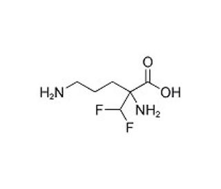 Difluoromethylornithine (CAS 70052-12-9) - chemical structure image