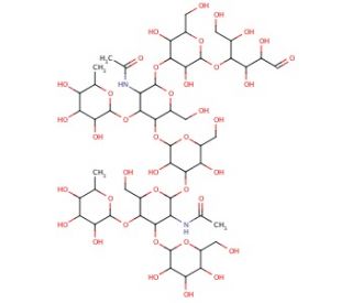 Difucosyl-para-lacto-N-hexaose (CAS 64309-01-9) - chemical structure image