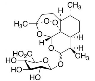 Dihydro Artemisinin &beta;-D-Glucuronide (Mixture of Isomers) (CAS 198976-06-6) - chemical structure image