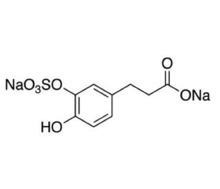 Dihydro caffeic acid 3-O-sulfate sodium salt (CAS 1187945-70-5) - chemical structure image
