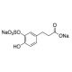 Dihydro caffeic acid 3-O-sulfate sodium salt (CAS 1187945-70-5) - chemical structure image