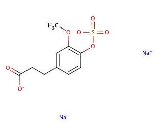 Dihydro Ferulic Acid 4-O-Sulfate Sodium Salt - chemical structure image