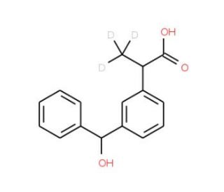 Dihydro Ketoprofen-13C,d3(Mixture of Diastereomers) - chemical structure image