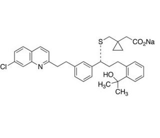 Dihydro Montelukast Sodium Salt (CAS 142147-98-6) - chemical structure image