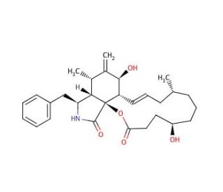 Dihydrocytochalasin B (CAS 39156-67-7) - chemical structure image