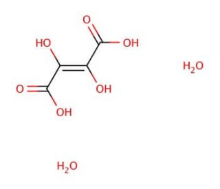 Dihydroxyfumaric acid dihydrate (CAS 20688-70-4) - chemical structure image