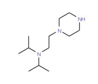 Diisopropyl-(2-piperazin-1-yl-ethyl)-amine (CAS 59955-93-0) - chemical structure image