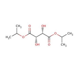 (&minus;)-Diisopropyl D-tartrate (CAS 62961-64-2) - chemical structure image