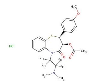 Diltiazem-d4 Hydrochloride - chemical structure image