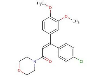 Dimethomorph (CAS 110488-70-5) - chemical structure image
