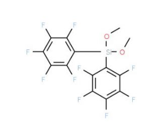 Dimethoxybis(pentafluorophenyl)silane (CAS 223668-68-6) - chemical structure image