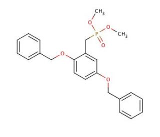 Dimethyl [(2,5-Dibenzyloxy)phenylmethyl]phosphonate (CAS 135203-64-4) - chemical structure image