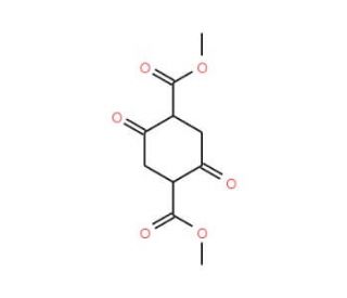 Dimethyl 1,4-cyclohexanedione-2,5-dicarboxylate (CAS 6289-46-9) - chemical structure image
