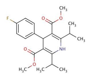 Dimethyl 1,4-Dihydro-2,6-diisopropyl-4-(4-fluorophenyl)-pyridine-3,5-dicarboxylate - chemical structure image