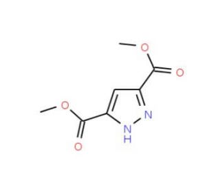 Dimethyl 1H-pyrazole-3,5-dicarboxylate (CAS 4077-76-3) - chemical structure image