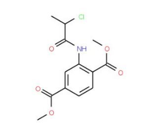 Dimethyl 2-[(2-chloropropanoyl)amino]terephthalate - chemical structure image