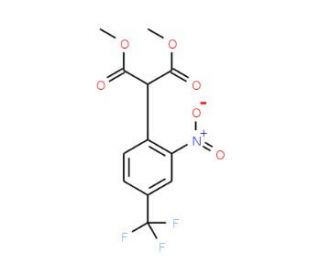 Dimethyl 2-(2-nitro-4-trifluoromethylphenyl)malonate (CAS 290825-52-4) - chemical structure image