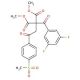Dimethyl 2-(3,5-difluorobenzoyl)-2-{2-[4-(methyl-sulfonyl)phenyl]-2-oxoethyl}malonate - chemical structure image