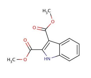 Dimethyl 2,3-indoledicarboxylate (CAS 54781-93-0) - chemical structure image