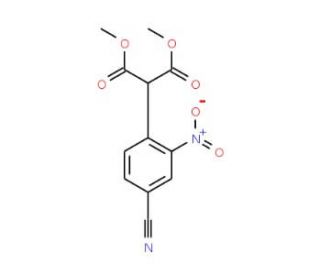 Dimethyl 2-(4-cyano-2-nitrophenyl)malonate (CAS 651747-69-2) - chemical structure image