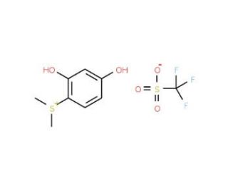 Dimethyl-2,4-dihydroxyphenylsulfonium triflate (CAS 180787-54-6) - chemical structure image