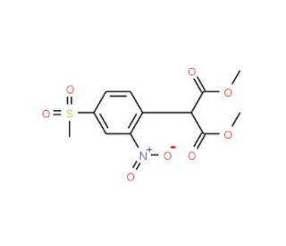 Dimethyl 2-(4-(methylsulfonyl)-2-nitrophenyl)malonate (CAS 917562-22-2) - chemical structure image