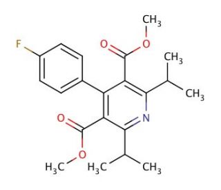 Dimethyl 2,6-Diisopropyl-4-(4-fluorophenyl)-pyridine-3,5-dicarboxylate - chemical structure image
