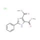 Dimethyl 2-phenyl-1H-imidazole-4,5-dicarboxylate hydrochloride - chemical structure image