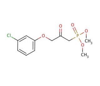 Dimethyl 3-(3-chlorophenoxy)-2-oxopropylphosphonate (CAS 40665-94-9) - chemical structure image