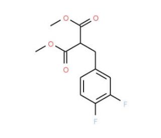 Dimethyl (3,4-difluorobenzyl)malonate - chemical structure image