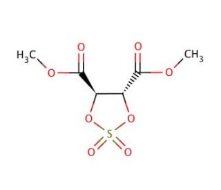 Dimethyl (4R,5R)-1,3,2-dioxathiolane-4,5-dicarboxylate 2,2-dioxide (CAS 117470-90-3) - chemical structure image