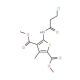 Dimethyl 5-[(3-chloropropanoyl)amino]-3-methylthiophene-2,4-dicarboxylate - chemical structure image