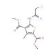 Dimethyl 5-[(chloroacetyl)amino]-3-methylthiophene-2,4-dicarboxylate - chemical structure image