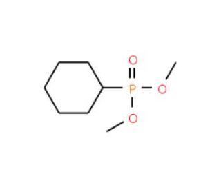 Dimethyl cyclohexylphosphonate (CAS 1641-61-8) - chemical structure image