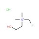 Dimethyl(fluoromethyl)(2-hydroxyethyl)ammonium chloride (CAS 459424-38-5) - chemical structure image