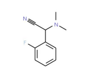 (Dimethylamino)(2-fluorophenyl)acetonitrile - chemical structure image