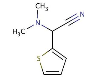 (Dimethylamino)(thien-2-yl)acetonitrile - chemical structure image