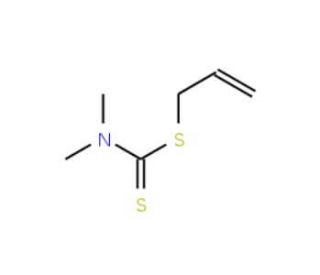 Dimethyldithiocarbamic Acid Allyl Ester (CAS 20821-66-3) - chemical structure image