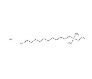 Dimethyldodecylethylammonium hydroxide solution (CAS 19184-59-9) - chemical structure image