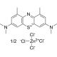 Molecular structure of Dimethylmethylene blue zinc chloride double salt, CAS Number: 931418-92-7 Dimethylmethylene blue zinc chloride double salt (CAS 931418-92-7) - chemical structure image