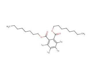 Dioctyl phthalate-3,4,5,6-d4 (CAS 93952-13-7) - chemical structure image
