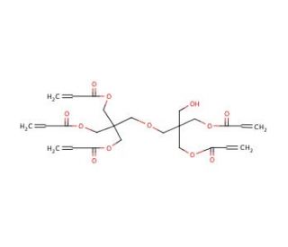 Dipentaerythritol penta-/hexa-acrylate (CAS 60506-81-2) - chemical structure image