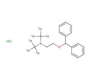 Diphenhydramine-d6 Hydrochloride (CAS 147-24-0 (unlabeled)) - chemical structure image