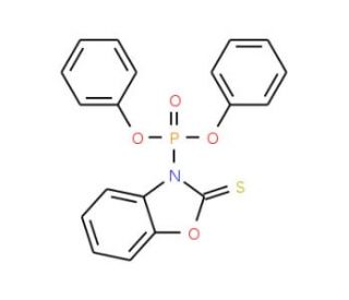 Diphenyl (2,3-Dihydro-2-thioxo-3-benzoxazolyl)phosphonate (CAS 111160-56-6) - chemical structure image