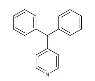 Diphenyl-4-pyridylmethane (CAS 3678-72-6) - chemical structure image