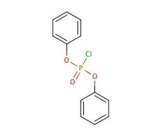 Diphenyl phosphoryl chloride (CAS 2524-64-3) - chemical structure image