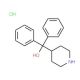 Diphenyl-piperidin-4-yl-methanol hydrochloride (CAS 1798-50-1) - chemical structure image