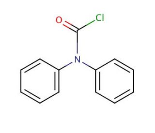 Diphenylcarbamoyl chloride (CAS 83-01-2) - chemical structure image